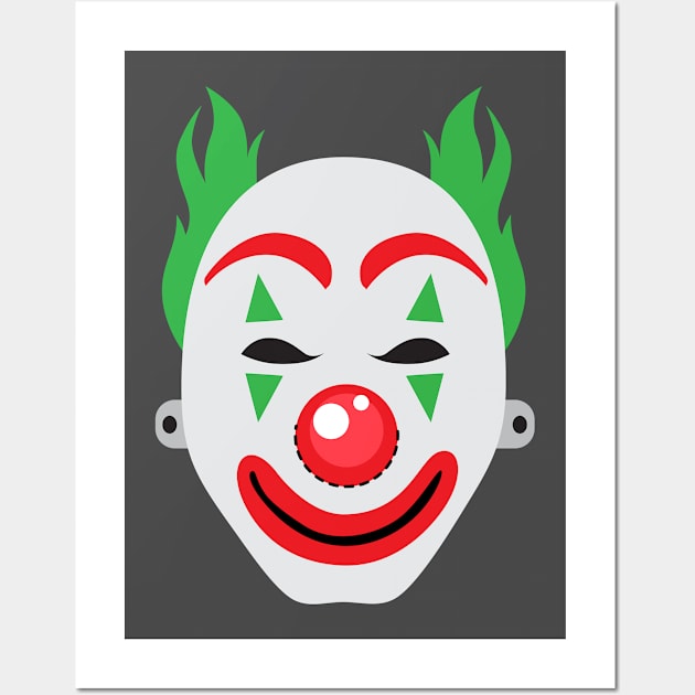 Halloween Clown Face Mask Wall Art by holidaystore